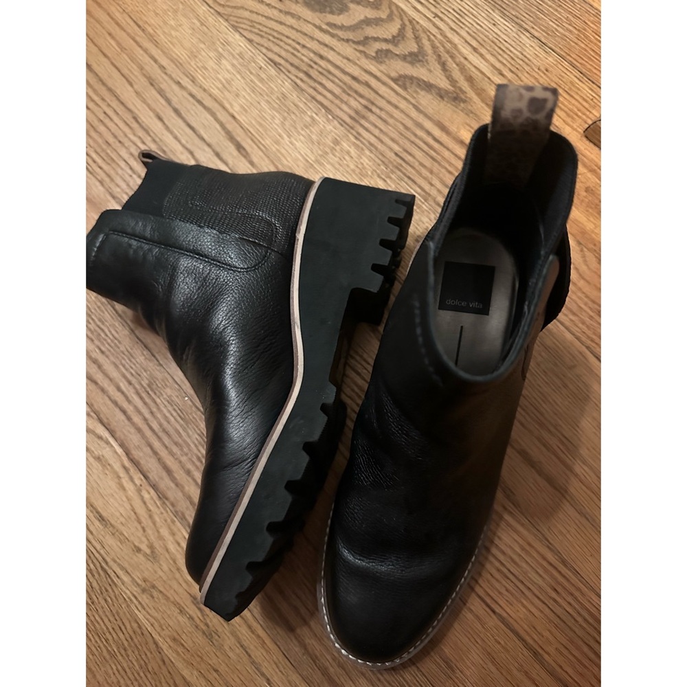 Dolce Vita Black Leather Boots